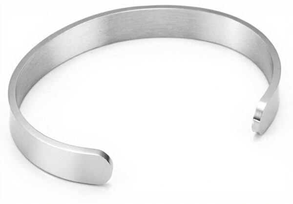 Bracelet argent homme Jovivi acier inoxydable chaîne cubain