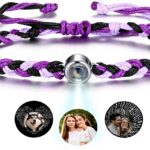 Bracelet photo personnalisé Jovivi tressé réglable pour