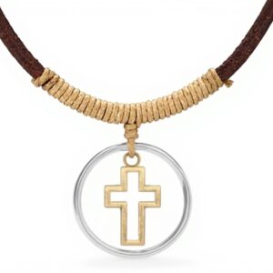 Collier croix acier inoxydable JOVIVI bijou homme cadeau
