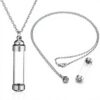 Collier funéraire Jovivi urne acrylique acier inoxydable