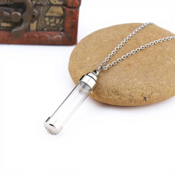 Collier funéraire Jovivi urne acrylique acier inoxydable