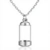 Collier funéraire Jovivi urne acrylique acier inoxydable