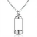 Collier funéraire Jovivi urne acrylique acier inoxydable