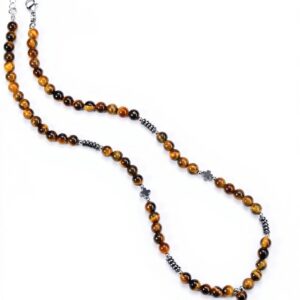 Collier Oeil de Tigre Jovivi Pierre Naturelle Protection