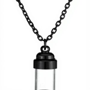 Pendentif bouteille Jovivi acier inoxydable souvenir