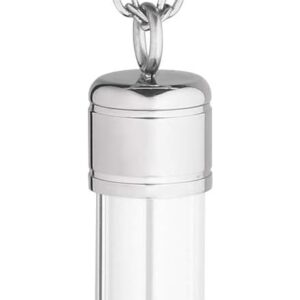 Collier souvenir Jovivi acier inoxydable bouteille acrylique-0