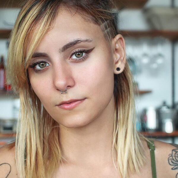 Boucles d'oreilles homme JOVIVI acier inoxydable noir punk-2