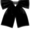 Nœud à cheveux satin femme accessoire mariage cosplay noir