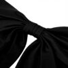 Nœud à cheveux satin femme accessoire mariage cosplay noir