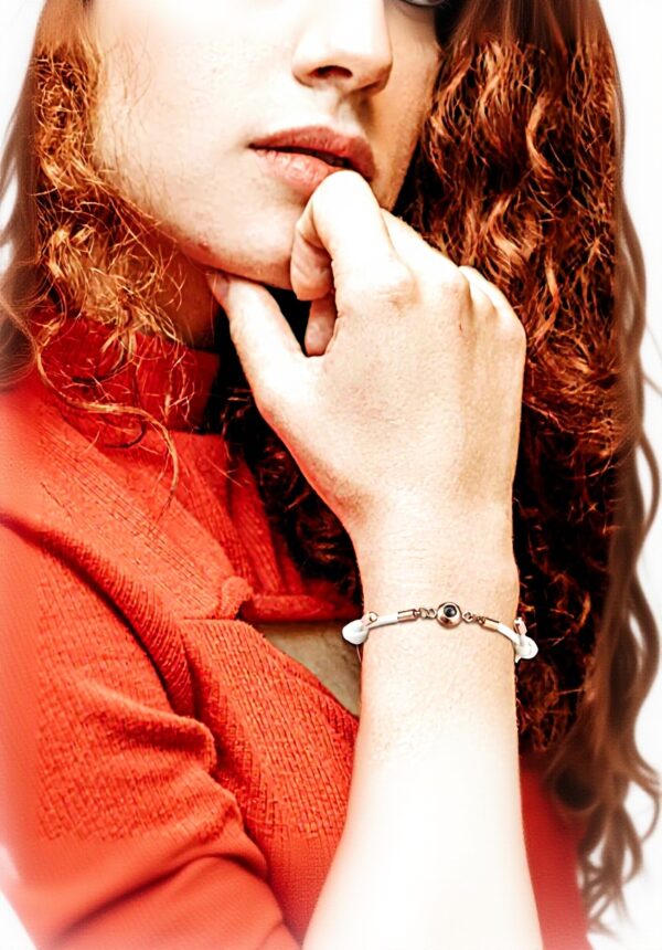 Bracelet photo personnalisé JOVIVI corde tressé réglable