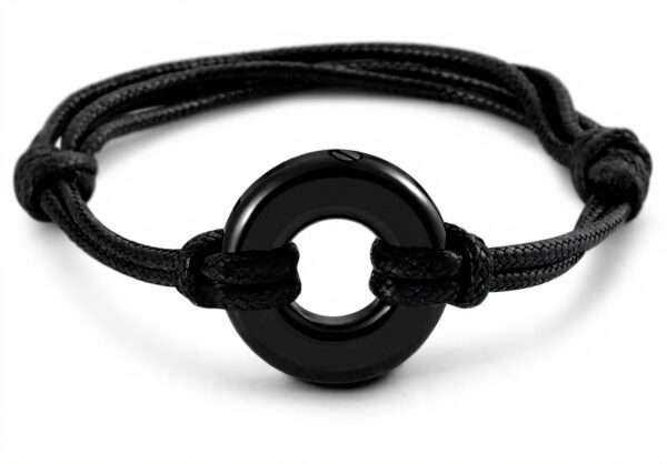 Bracelet urne cendres Jovivi cercle vie acier inoxydable