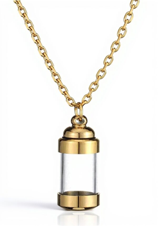 Pendentif bouteille souvenir JOVIVI acier inoxydable cadeau