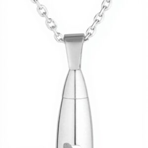 Pendentif bouteille Jovivi acier inoxydable cadeau