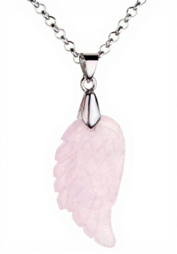 Jovivi Améthyste Collier Ailes Ange Chakra Reiki Bijou