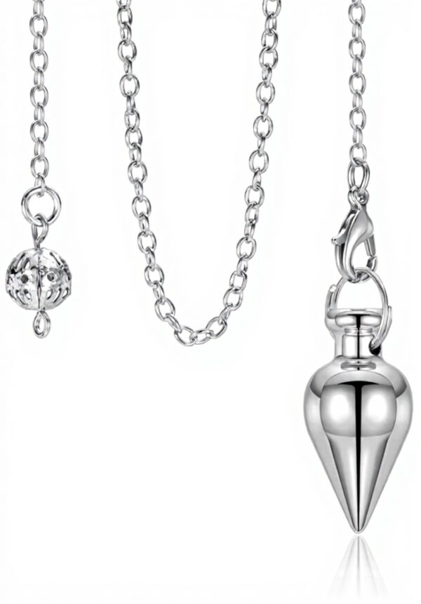 Jovivi Oracle Esotérisme Pendule Cuivre avec Chaîne Radiesthésie Pointe Pendulum Healing Reiki Energiethérapie Méditation Tensor