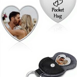 Jovivi Porte Clef Photo Personnalisé Cuir Cadeau Famille