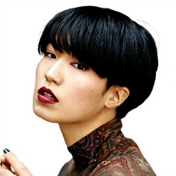 Boucles doreilles JOVIVI argenté acier inoxydable