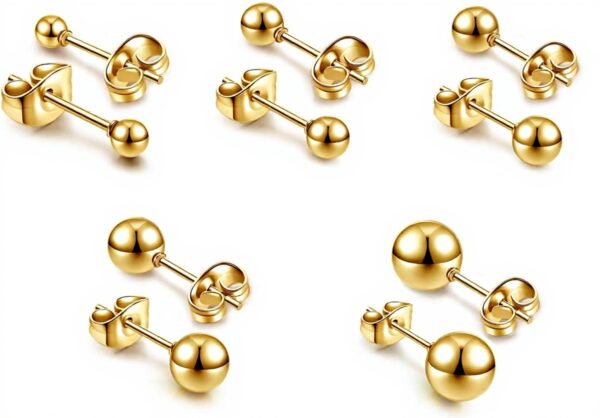 Boucles doreilles JOVIVI argenté acier inoxydable