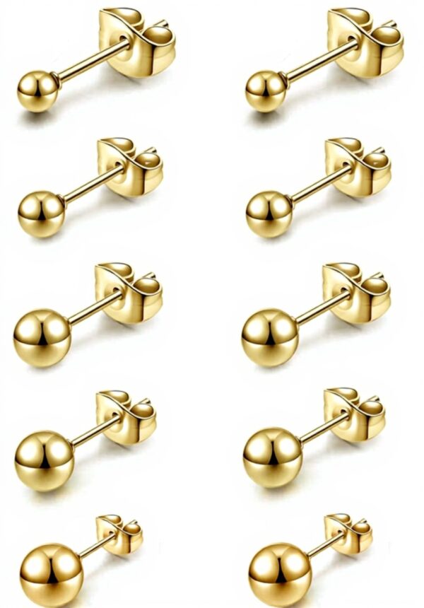 Boucles doreilles JOVIVI argenté acier inoxydable