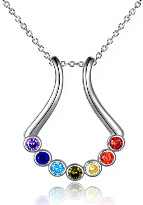 Collier porte-bague VONALA argent sterling chakra cadeau