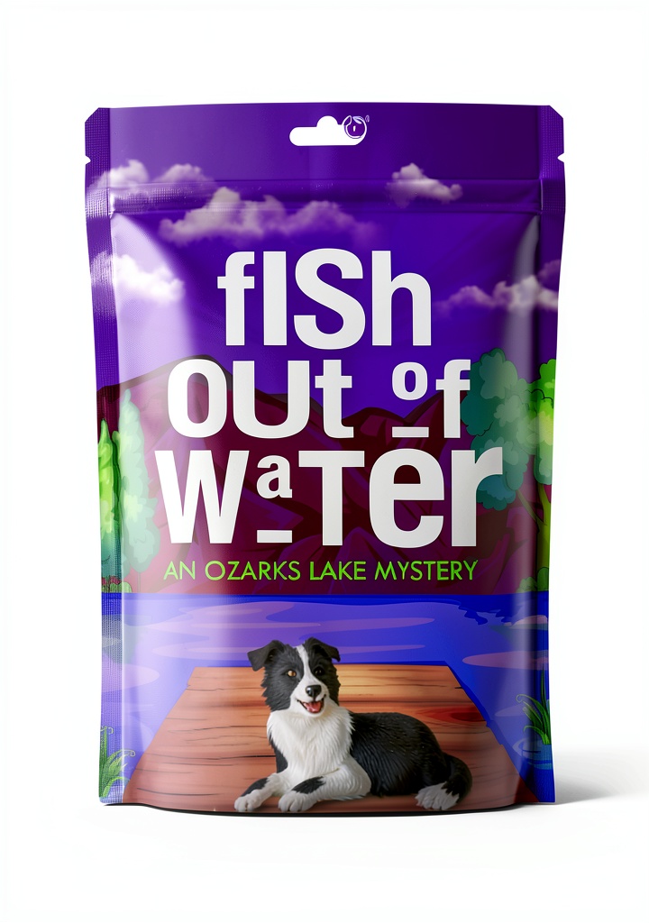 Couverture du livre Ozarks Lake Mystery montrant un design intrigant