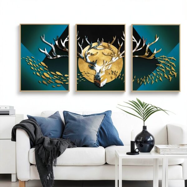 Toile brillante imperméable art mural décoration maison-3