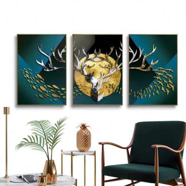 Toile brillante imperméable art mural décoration maison-1