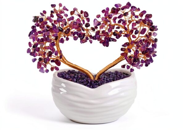 JOVIVI Arbre de Vie Améthyste Pierre Naturelle Guérison Feng