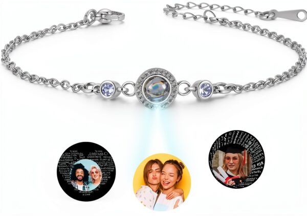 Bracelet photo personnalisé Jovivi pour femme cadeau