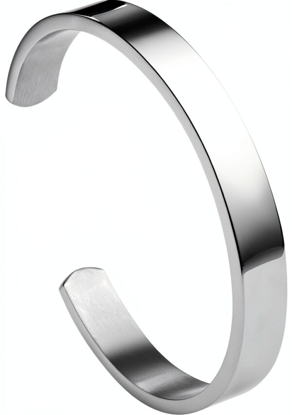 Bracelet acier inoxydable JOVIVI jonc manchette femme homme