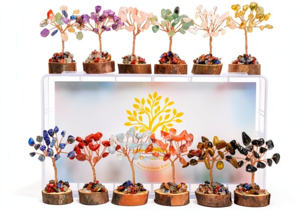 Arbre de Vie JOVIVI Pierre Naturelle 7 Chakras Décoration