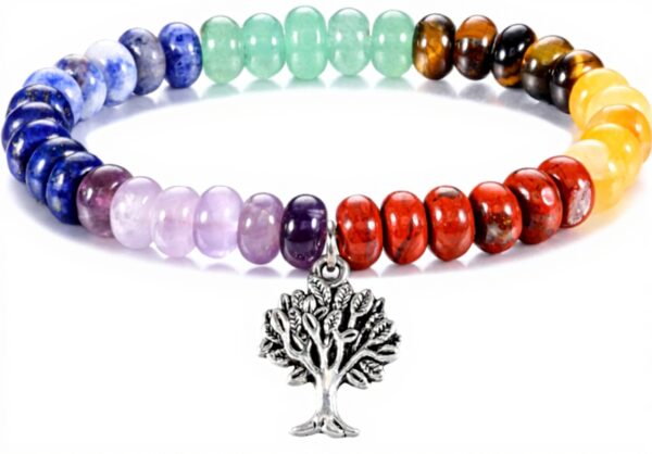 Bracelet 7 Chakra Jovivi Pierre Naturelle Femme Bijoux